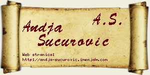 Anđa Šućurović vizit kartica